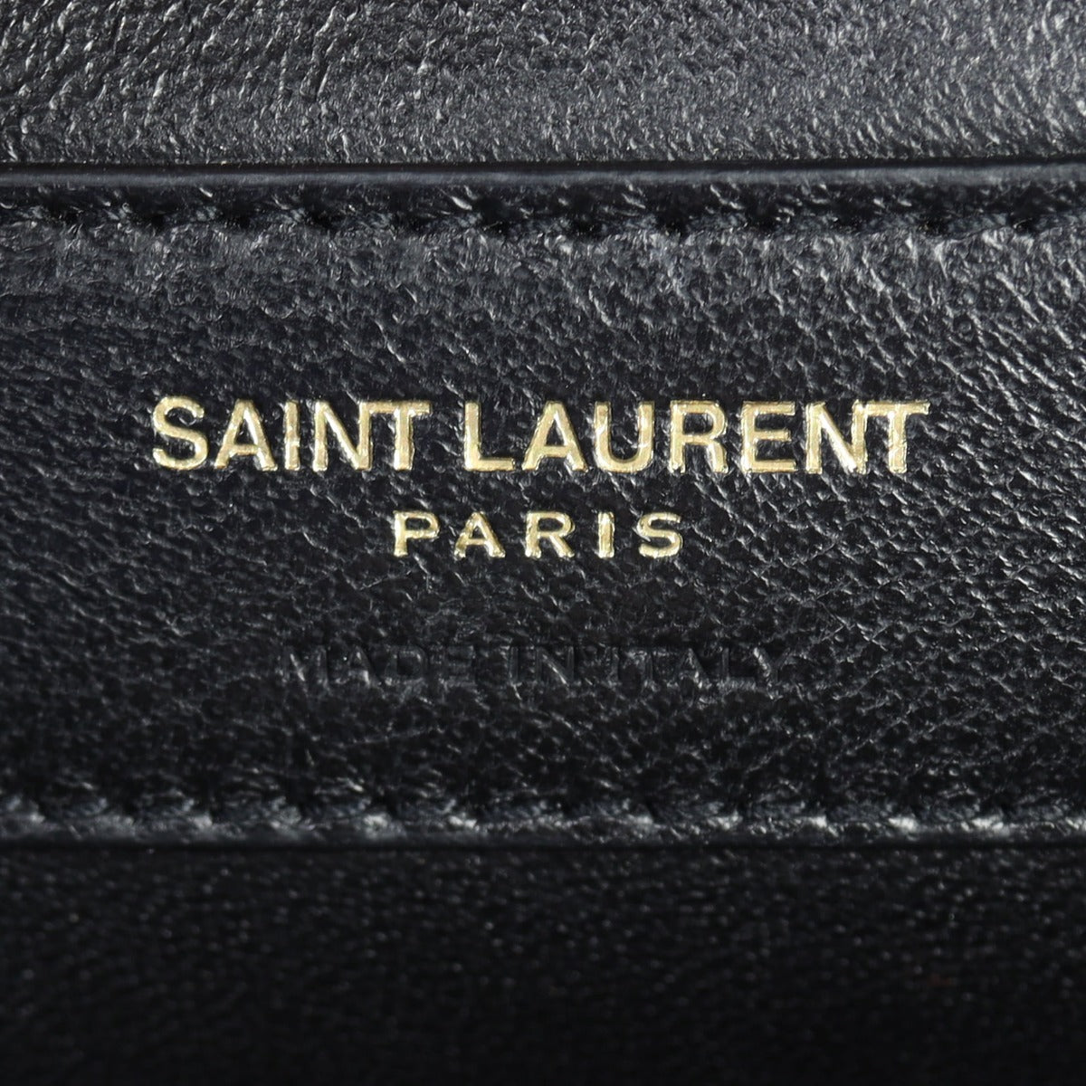 Saint Laurent Monogram Le Sept Chain Shoulder Bag Interior Stamp