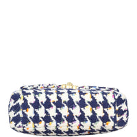 Chanel 19 Tweed Flap Bag Medium | Navy Blue White