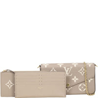Louis Vuitton Pochette Felicie Monogram Empreinte Giant Bicolour