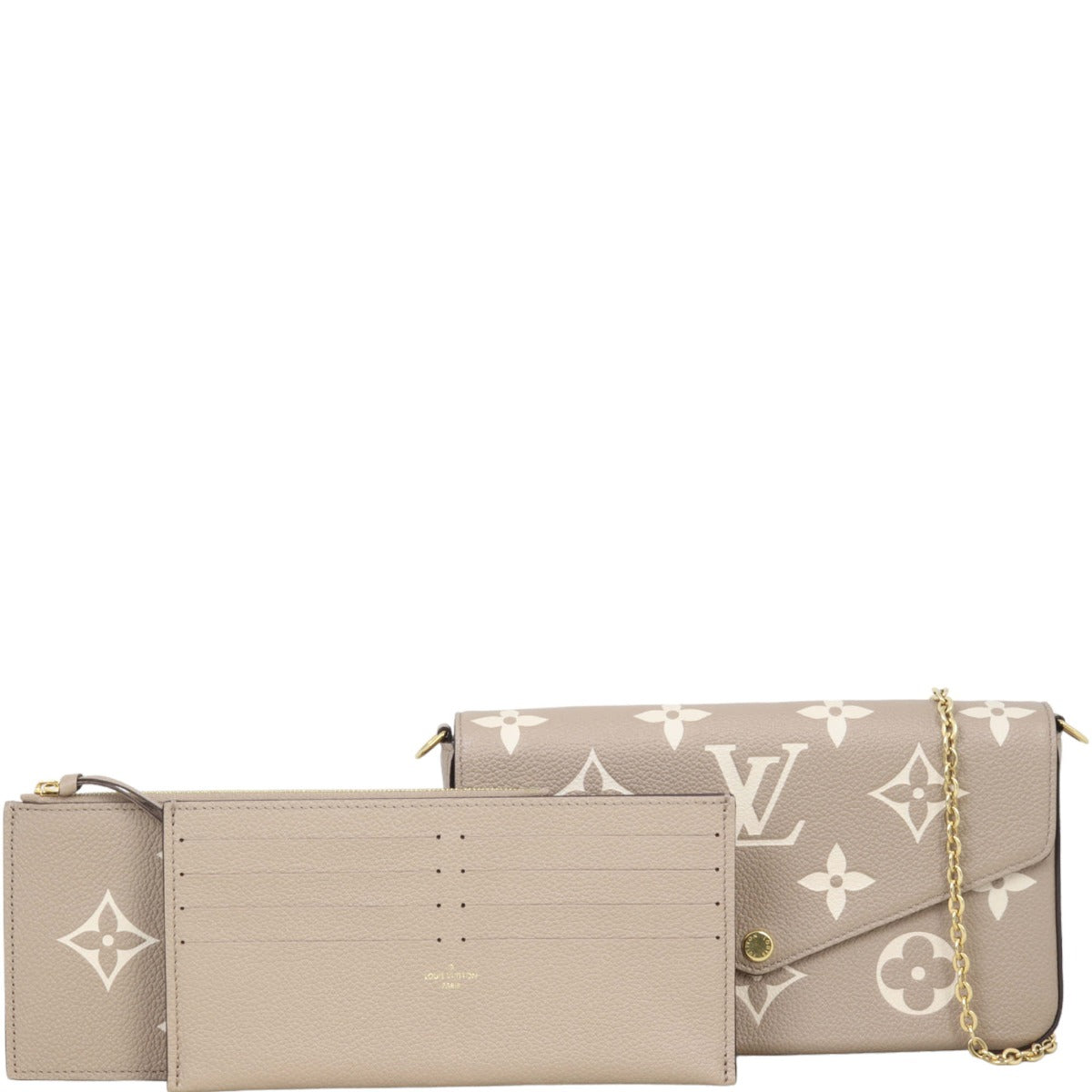 Louis Vuitton Pochette Felicie Monogram Empreinte Giant Bicolour