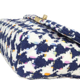 Chanel 19 Tweed Flap Bag Medium | Navy Blue White
