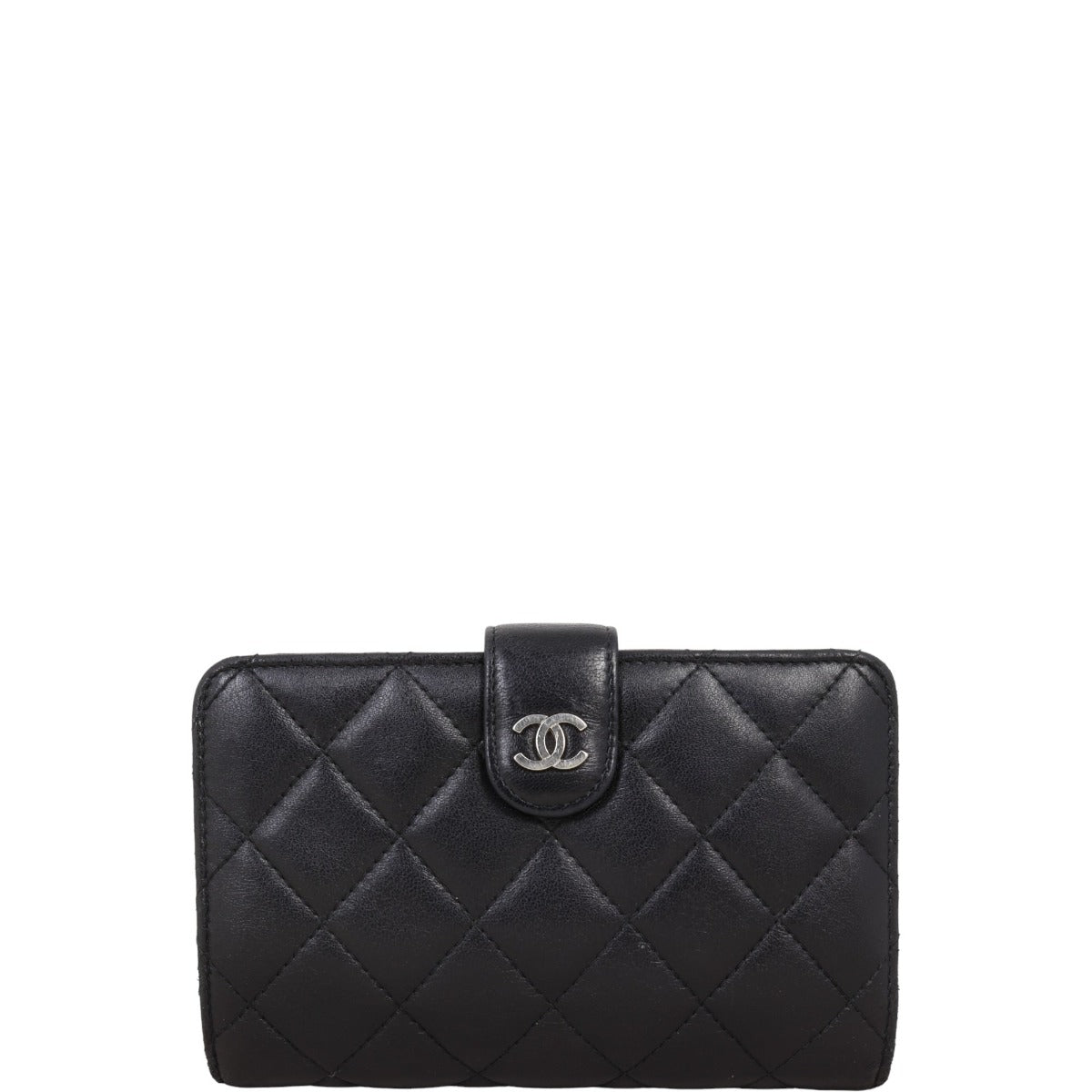 Chanel CC French Wallet | Black Lambskin