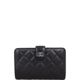 Chanel CC French Wallet | Black Lambskin