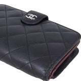 Chanel CC French Wallet | Black Lambskin