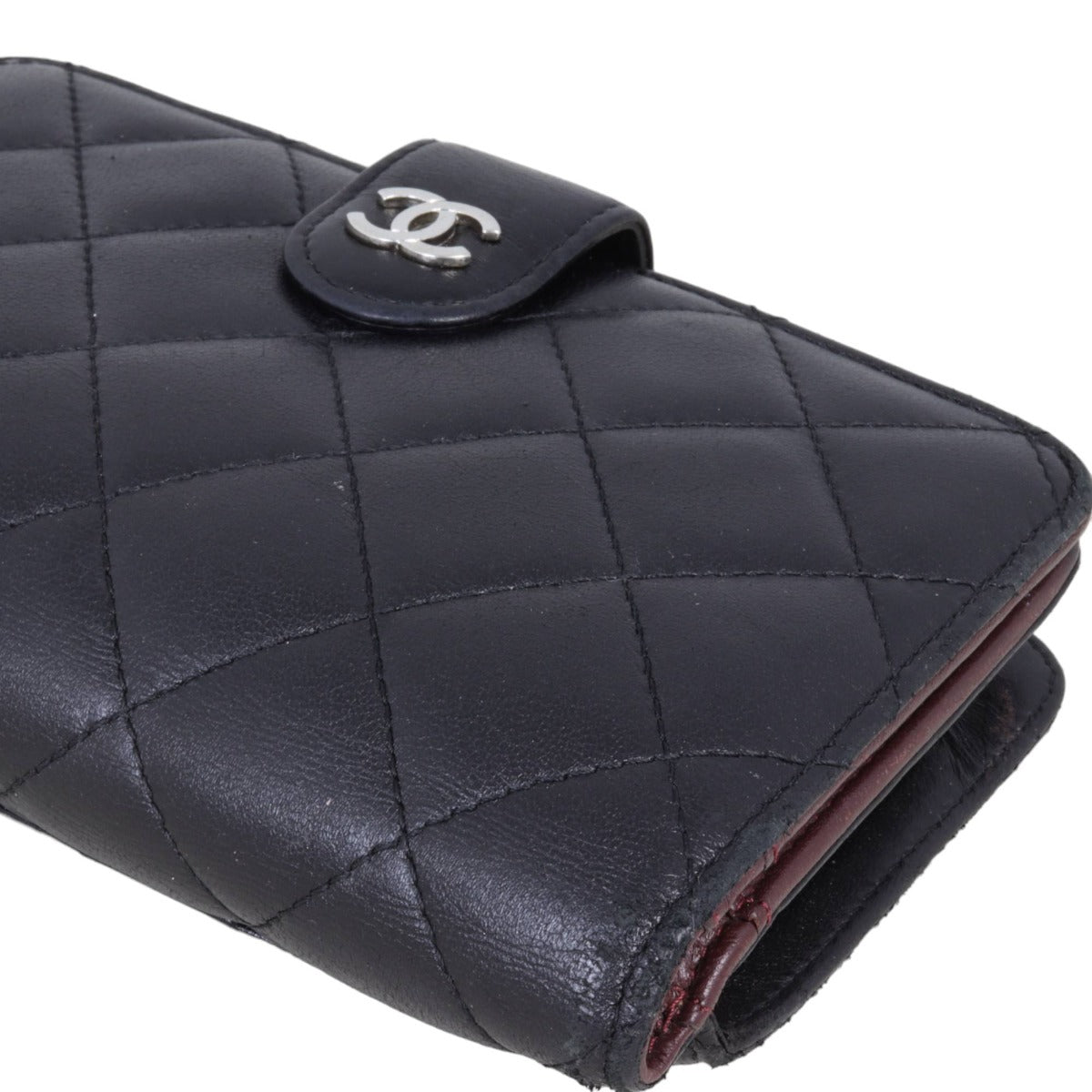 Chanel CC French Wallet | Black Lambskin