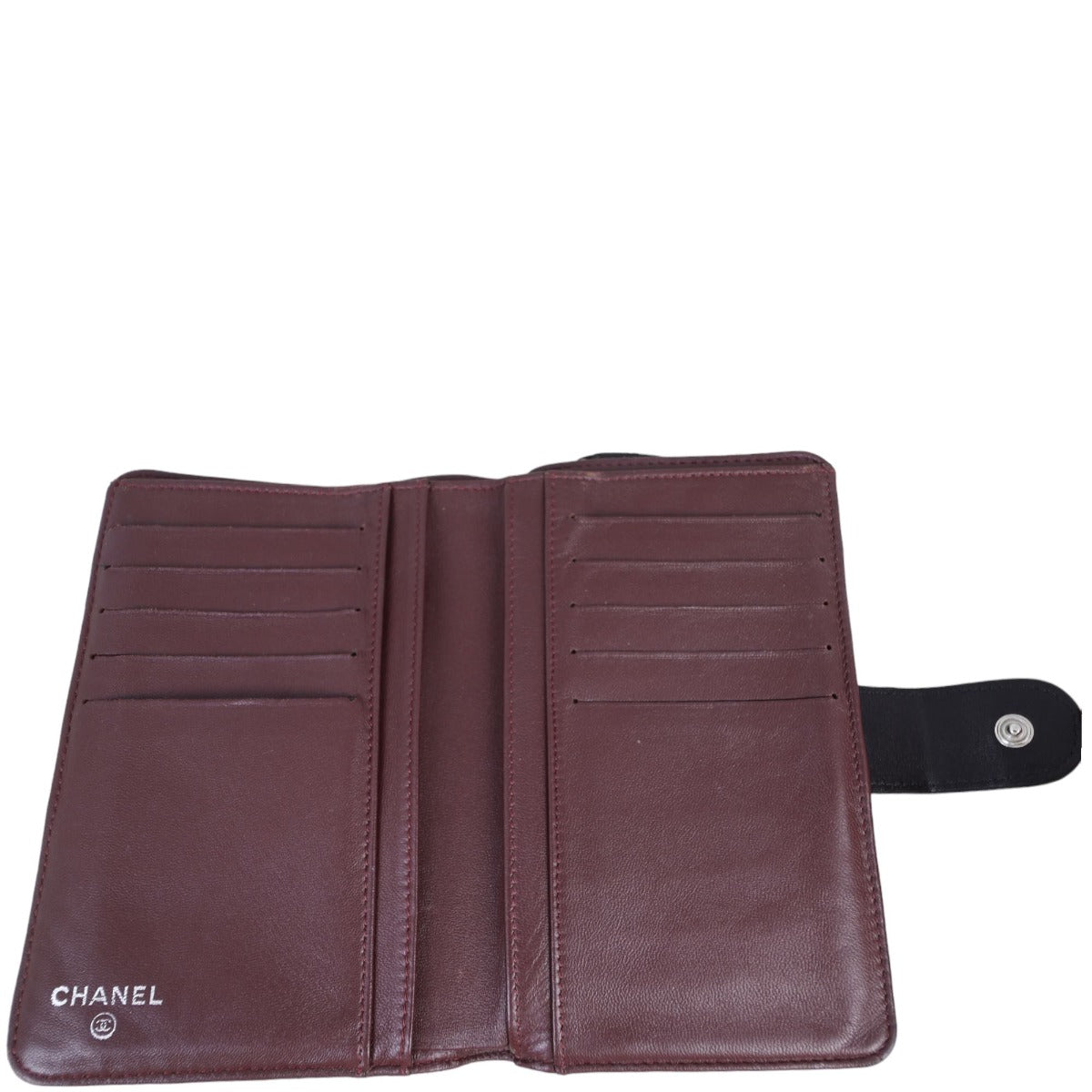 Chanel CC French Wallet | Black Lambskin