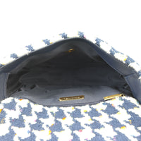 Chanel 19 Tweed Flap Bag Medium | Navy Blue White