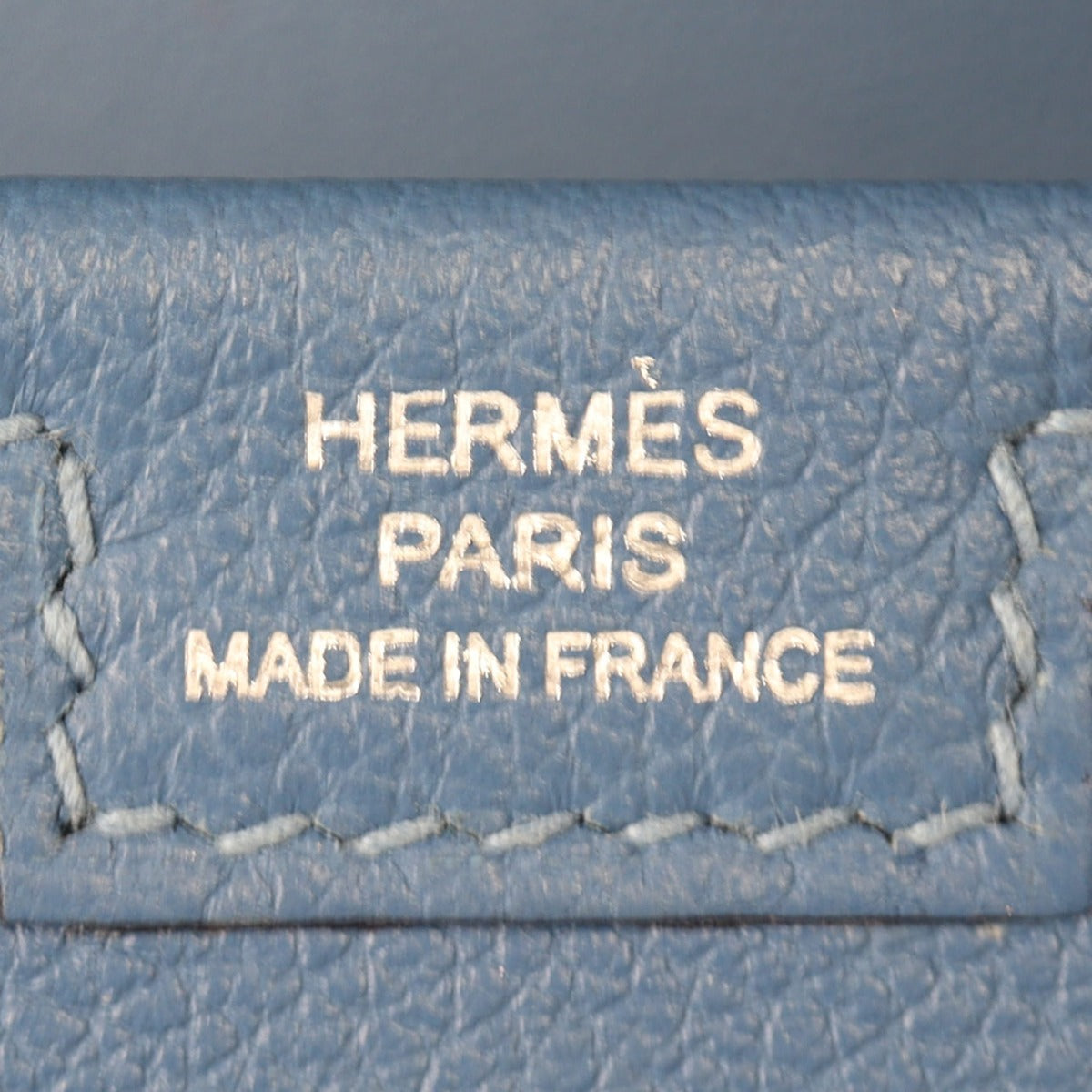 Hermes Jige 29 Clutch Swift (blue) Interior Stamp