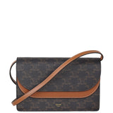 Celine Double Flap Wallet On Strap