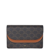 Celine Double Flap Wallet On Strap