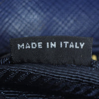 Prada Saffiano Lux Double Zip Tote Medium Interior Stamp