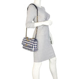 Chanel 19 Tweed Flap Bag Medium | Navy Blue White