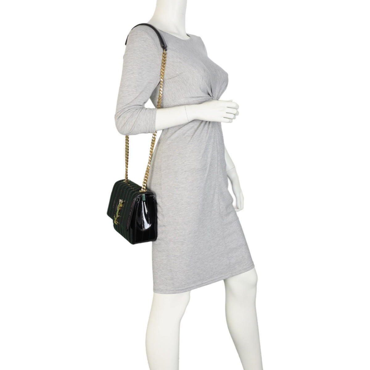 Saint Laurent Vicky Patent Medium