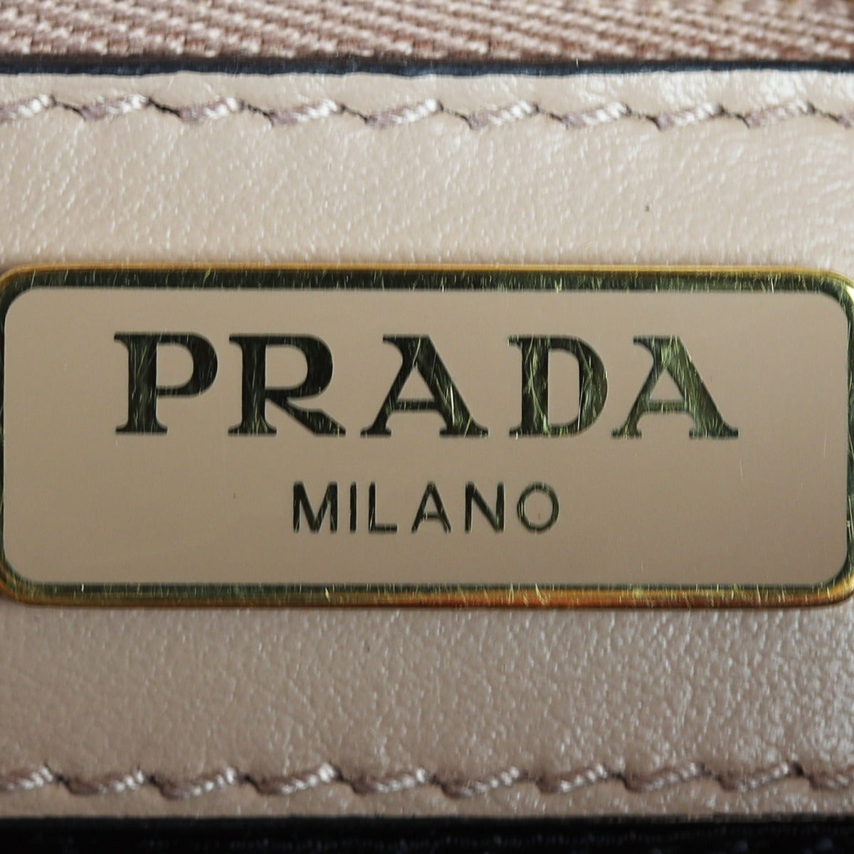 Prada Saffiano Crossbody Bag Interior Stamp