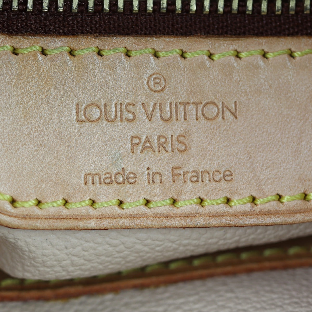 Louis Vuitton Petite Bucket Bag Monogram Interior Stamp