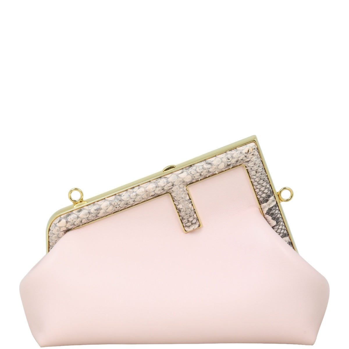 Fendi First Small Clutch with Strap Python