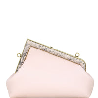 Fendi First Small Clutch with Strap Python