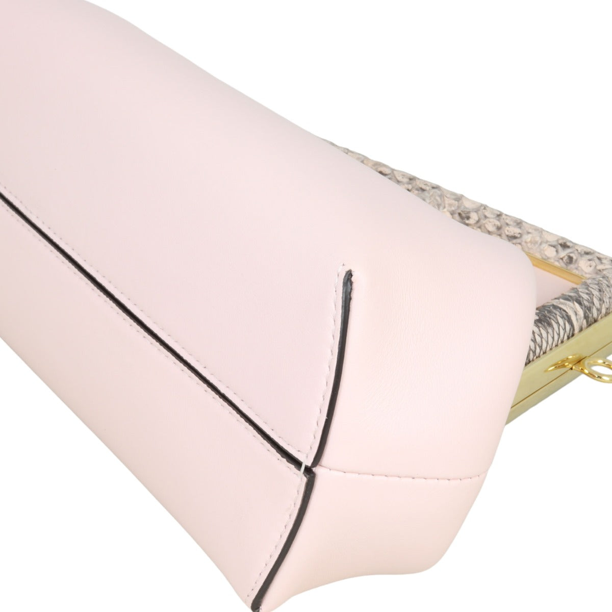 Fendi First Small Clutch with Strap Python