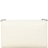 Saint Laurent Kate Tassel Medium Chain Bag Croc-Embossed