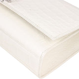 Saint Laurent Kate Tassel Medium Chain Bag Croc-Embossed