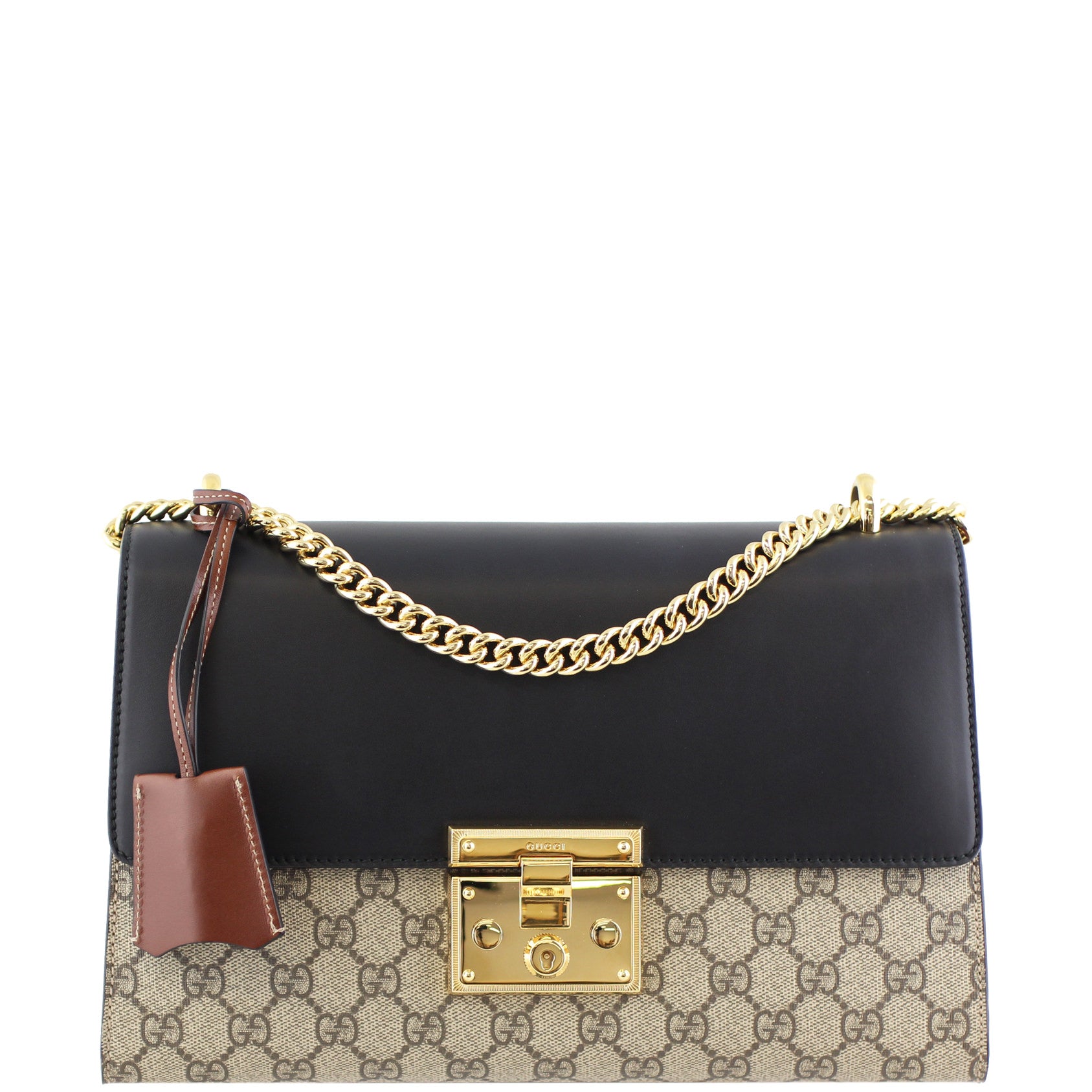 Gucci GG Padlock Medium Shoulder Bag front