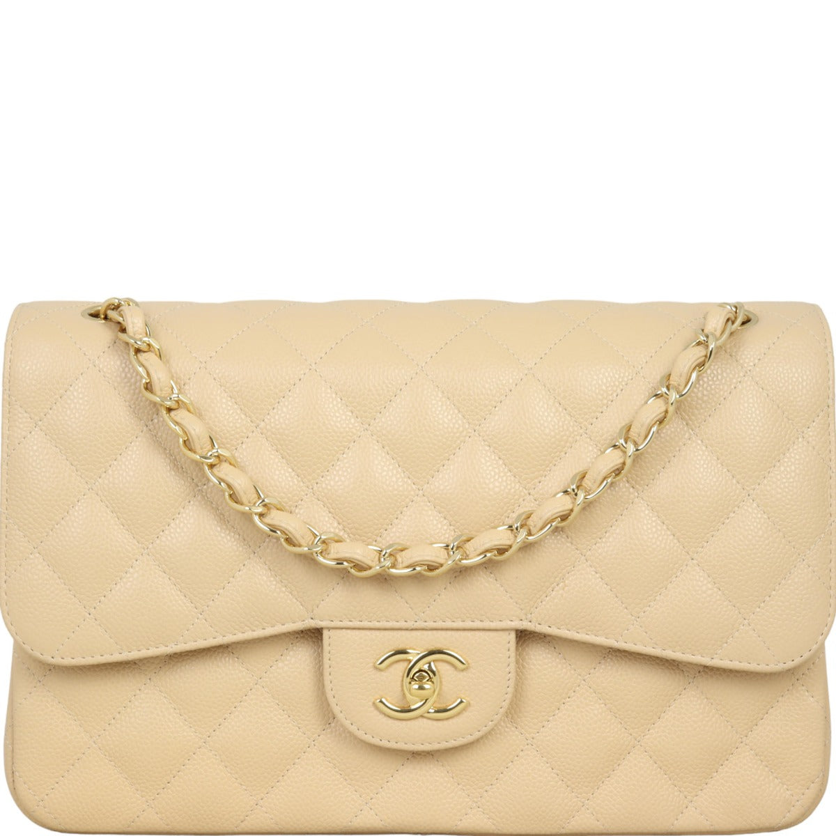 Chanel Classic Double Flap Jumbo | Beige