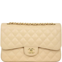 Chanel Classic Double Flap Jumbo | Beige