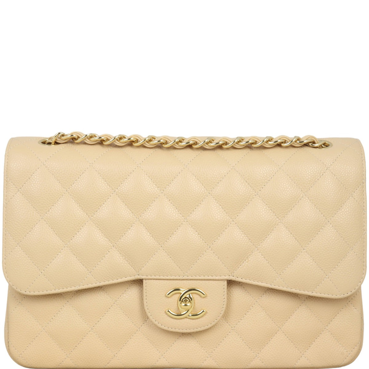 Chanel Classic Double Flap Jumbo | Beige