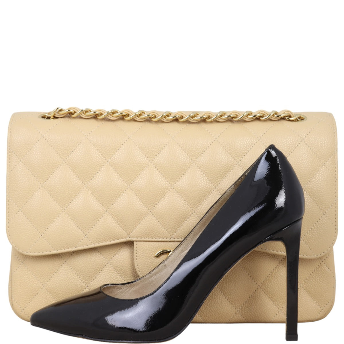 Chanel Classic Double Flap Jumbo | Beige