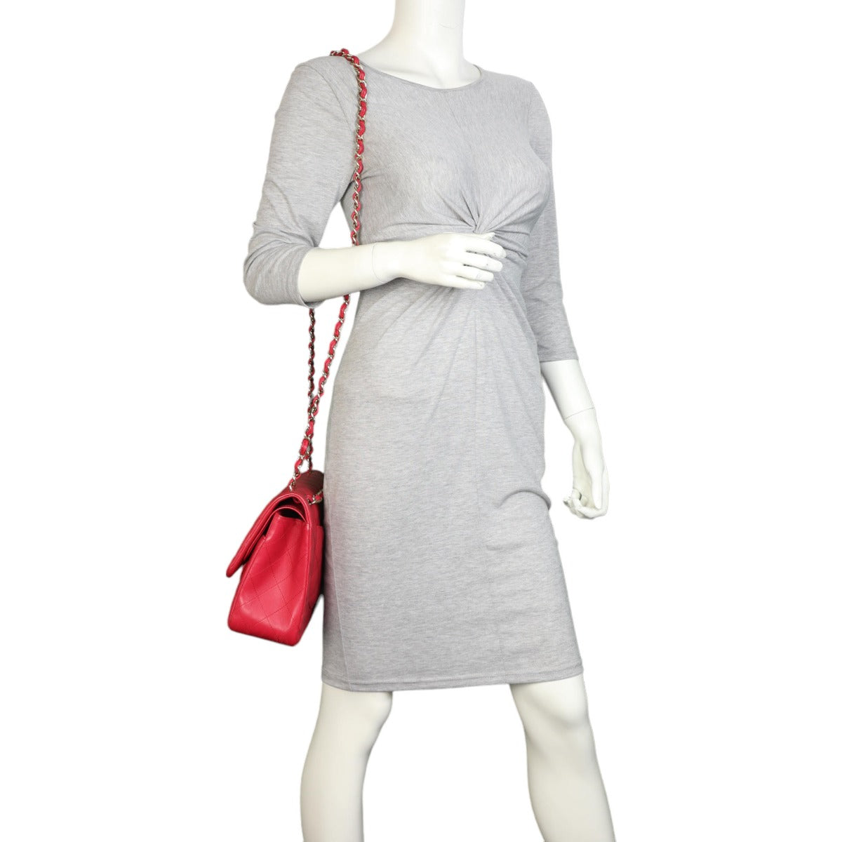 Chanel Classic Double Flap Jumbo | Raspberry Red