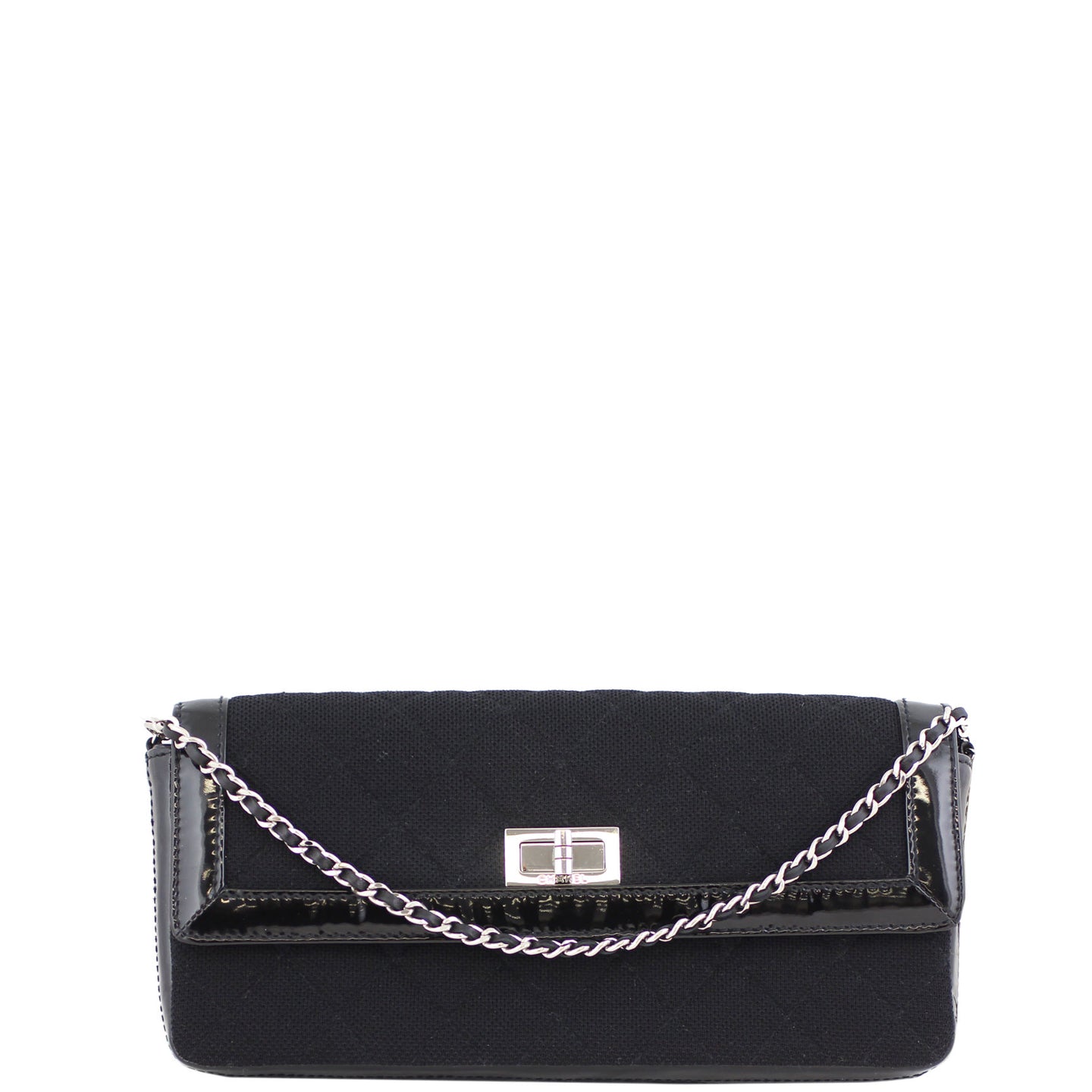 Chanel Reissue East West Flap Bag front chain