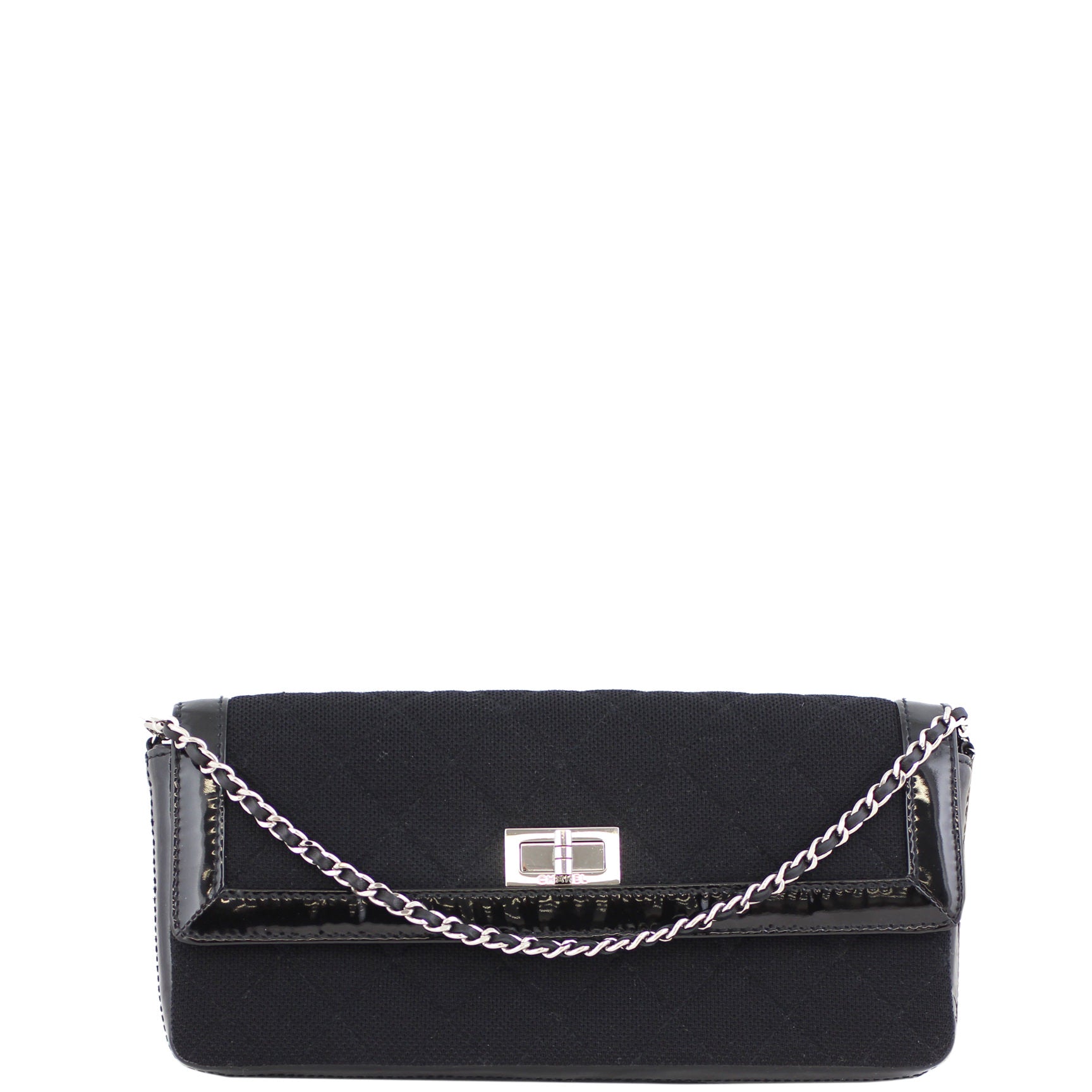 Chanel Reissue East West Flap Bag front chain