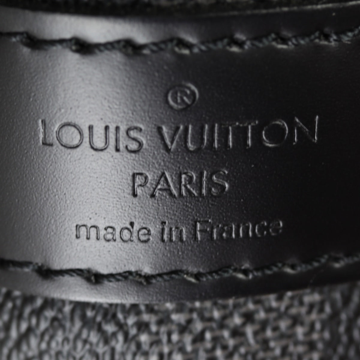 Louis Vuitton Keepall 45 Bandouliere Damier Graphite Interior Stamp