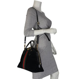 Gucci Ophidia Suede Top Handle Tote Bag