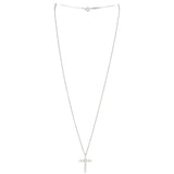 Tiffany & Co Platinum Diamond Cross Pendant Small