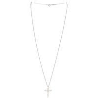 Tiffany & Co Platinum Diamond Cross Pendant Small
