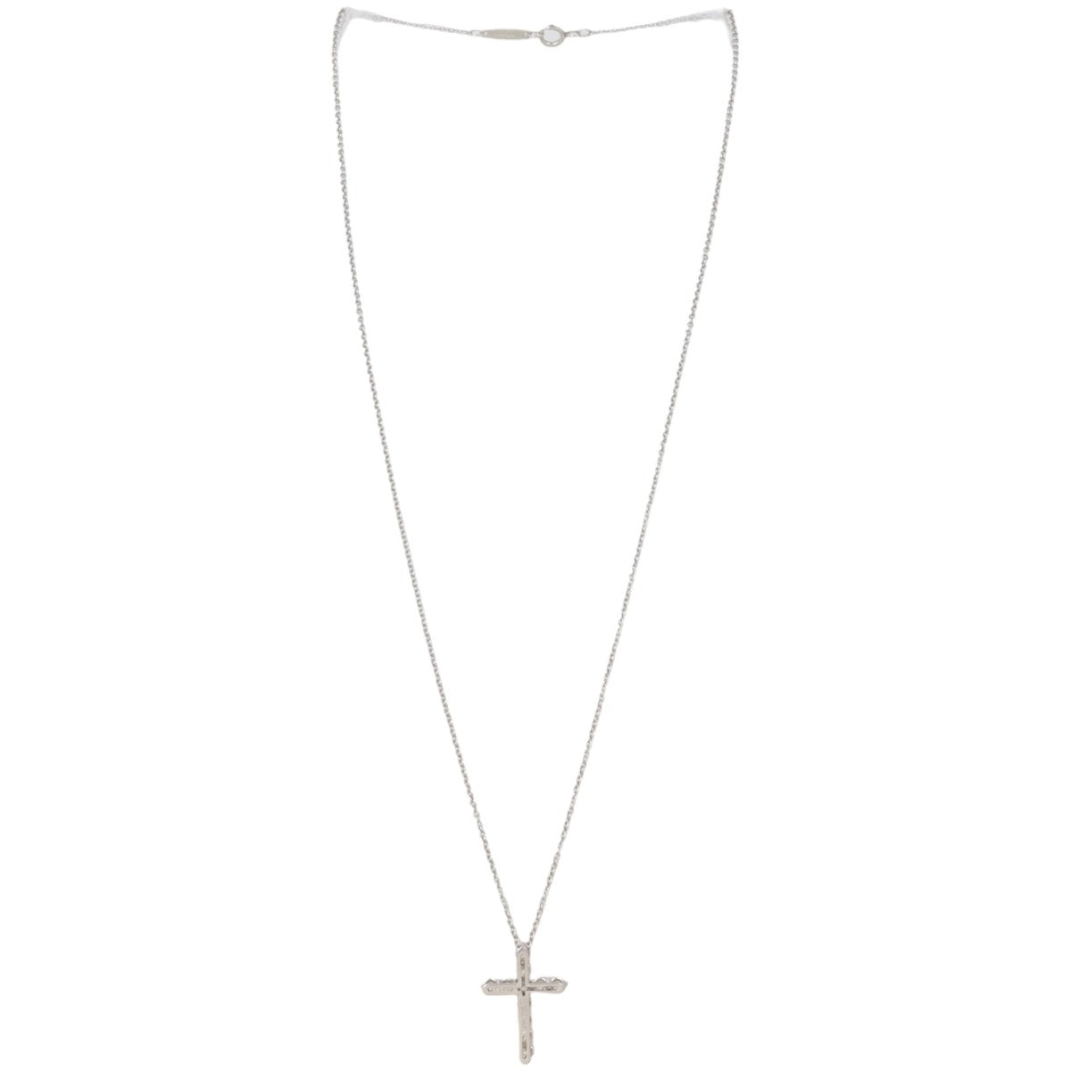 Tiffany & Co Platinum Diamond Cross Pendant Small