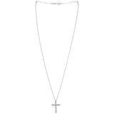 Tiffany & Co Platinum Diamond Cross Pendant Small