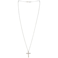 Tiffany & Co Platinum Diamond Cross Pendant Small
