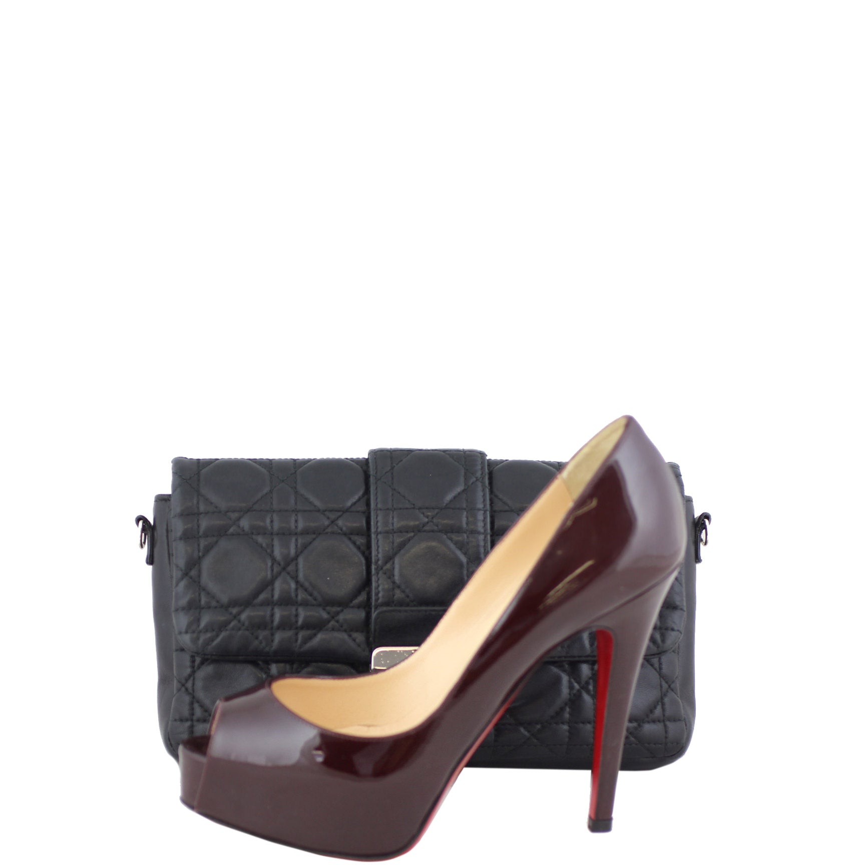 Dior Cannage New Lock Pouch Bag shoe