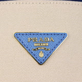 Prada Saffiano Cuir & Canapa Double Bag Medium