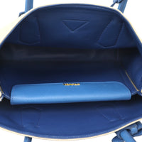Prada Saffiano Cuir & Canapa Double Bag Medium
