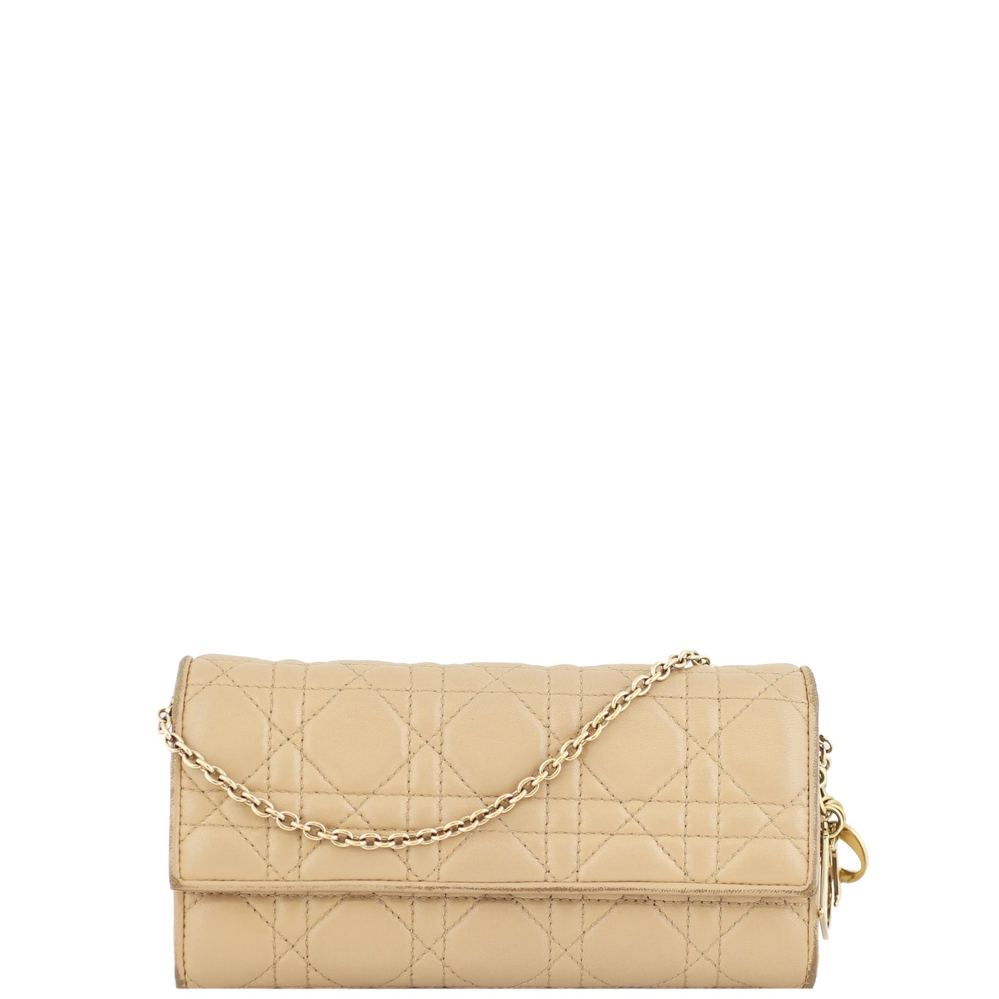Dior Lady Dior Chain Wallet front chain
