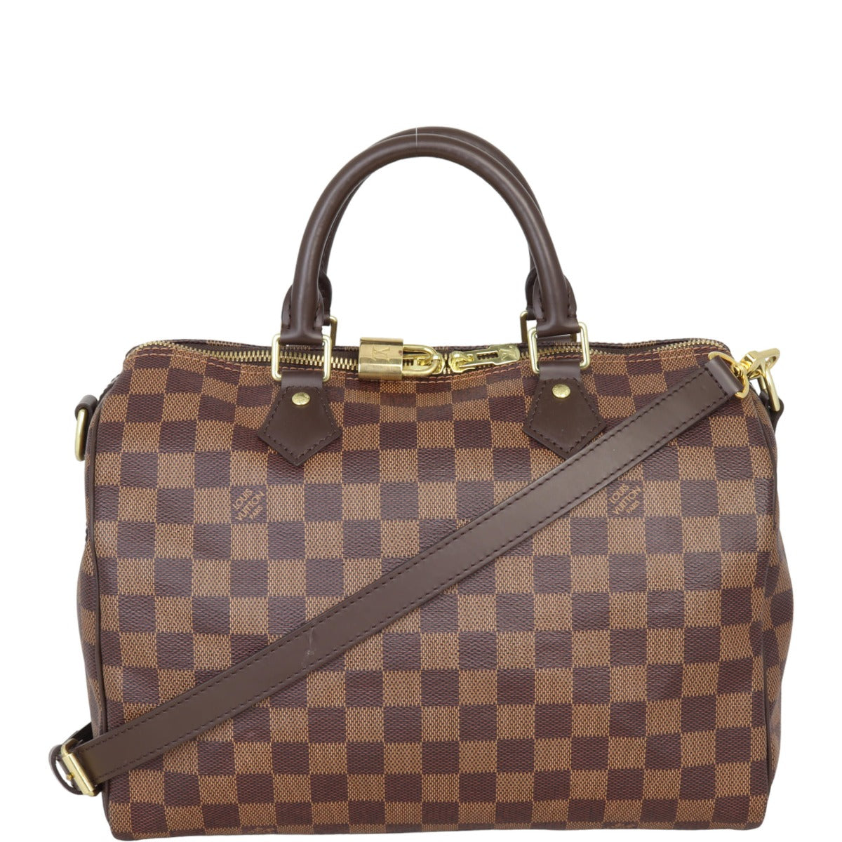 Louis Vuitton Speedy 30 Bandouliere Damier Ebene