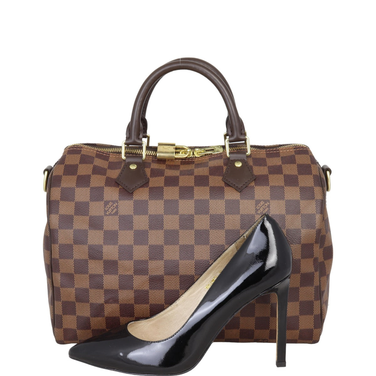Louis Vuitton Speedy 30 Bandouliere Damier Ebene