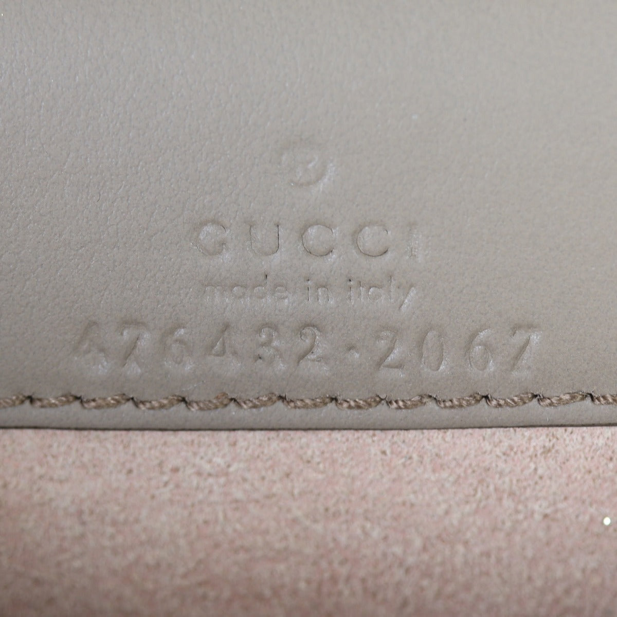 Gucci Dionysus GG Supreme Super Mini Bag Interior Stamp`