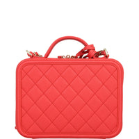 Chanel CC Filigree Vanity Medium | Red