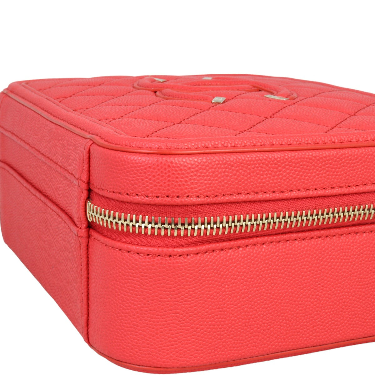 Chanel CC Filigree Vanity Medium | Red