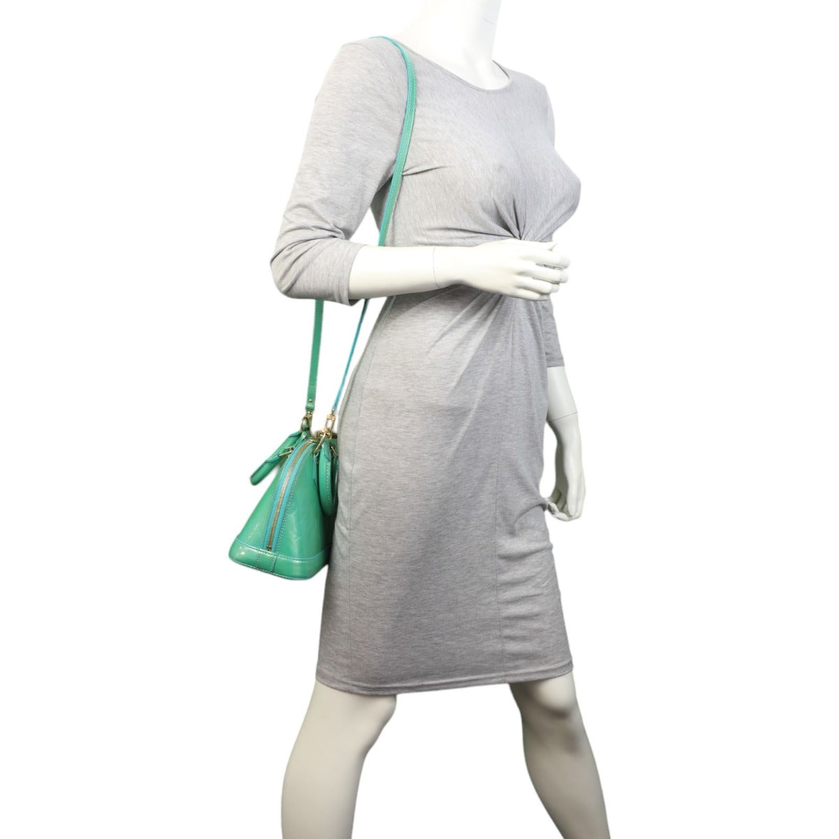 Louis Vuitton Alma BB Monogram Vernis | Mint Green