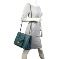 Prada Saffiano Lux Galleria Double Zip Pocket Tote Medium